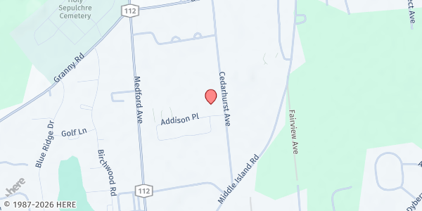 Map showing Self-Initiated Living Options, Inc. at 3253 Rte 112, Medford, NY