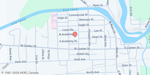 Map showing Calvary Cupboard - Medina at 11031 Maple Ridge Road (Rt.31), Medina, NY