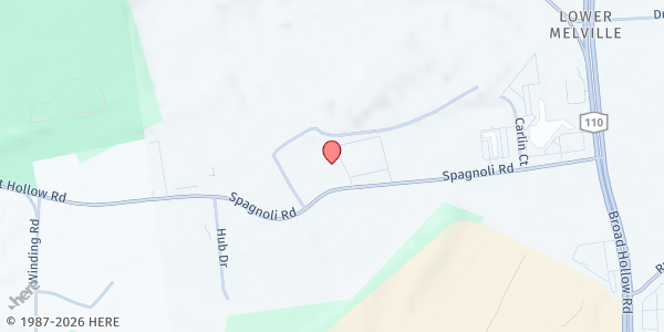Map showing Island Harvest Food Bank Market at 126 Spagnoli Rd, Melville, NY