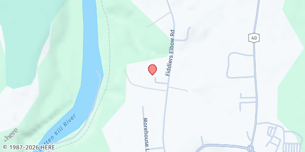 Map showing Comfort Food Community - Food & Farm Hub at 101 Fiddlers Elbow Rd, Middle Falls, NY