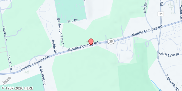 Map showing Branches of Long Island at 588 Middle Country Road, Middle Island, NY