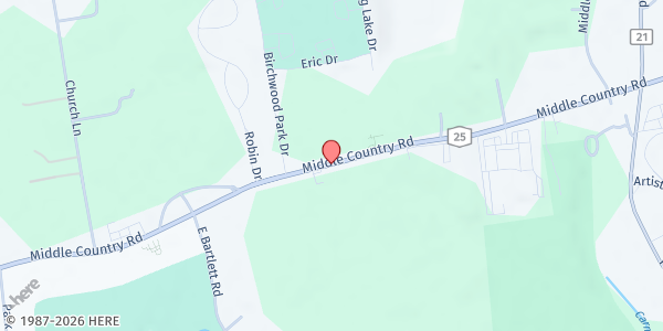 Map showing Family Service League - Middle Island at 35 Yaphank Middle Island Rd, Middle Island, NY