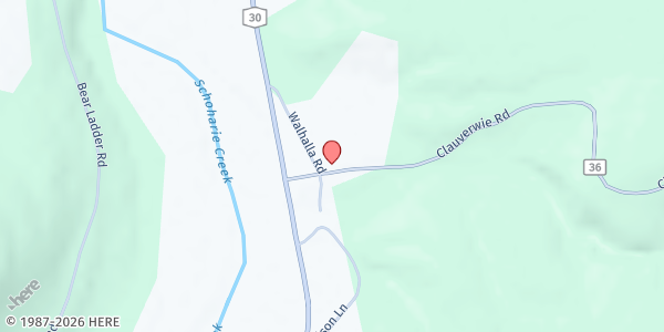Map showing Keith Nelson Food Pantry at 119 Clauverwie Road, Middleburgh, NY