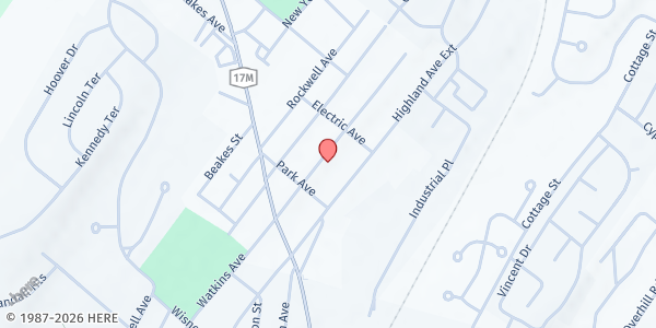 Map showing Centro Cristiano Nueva Vida at 193-195 Watkins Ave, Middletown, NY