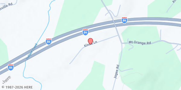 Map showing Kirby Farm Hemlock Grove Farm Stand at 25 Kinne Lane, Middletown, NY