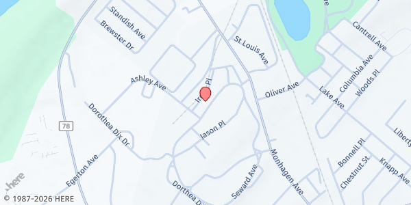 Map showing LINKS Aftercare Program at 38 Seward Avenue, Middletown, NY