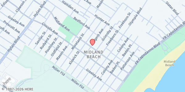 Map showing Project Hospitality @ Midland Ave at 511 Midland Avenue, Midland Beach, NY