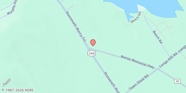 Map showing Minerva Community Center at 5 Morse Memorial Highway - Basement, Minerva, NY