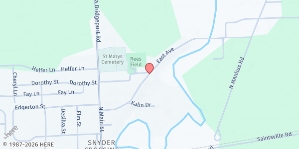 Map showing Heaven's Pantry at 249 East Avenue, Minoa, NY