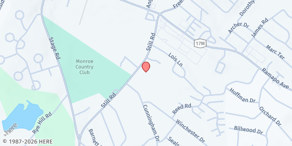 Map showing Our Father's Kitchen Food Pantry - Monroe at 26 Still Road, Monroe, NY