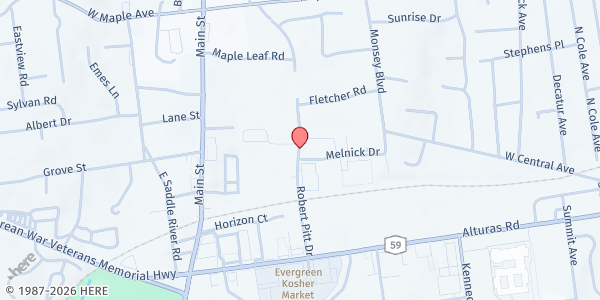 Map showing Perez Farm Stand-Monsey at 40 Robert Pitt Dr, Monsey, NY