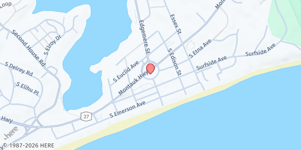 Map showing Montauk Farmers' Market - Village Green at 742 Montauk Hwy, Montauk, NY