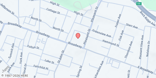 Map showing CATHOLIC CHARITIES OF ORANGE, SULLIVAN, AND ULSTER - Monticello at 396 Broadway, Monticello, NY