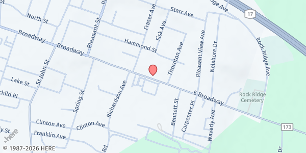 Map showing UCCAC-SULLIVAN CAP at 309 East Broadway, Monticello, NY