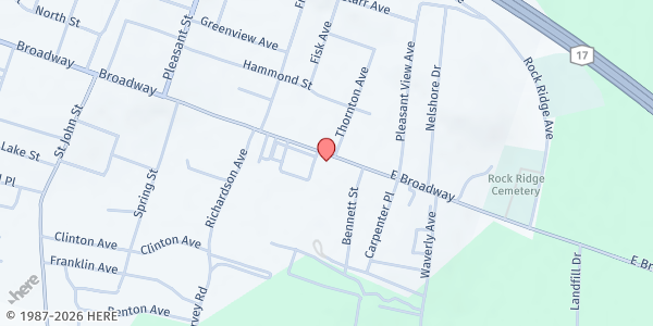 Map showing UCCAC-SULLIVAN CAP at 309 East Broadway, Monticello, NY