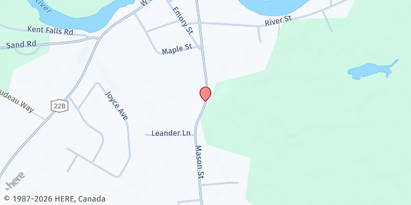 Map showing JCEO - Schuyler Falls at 997 Mason St., Morrisonville, NY