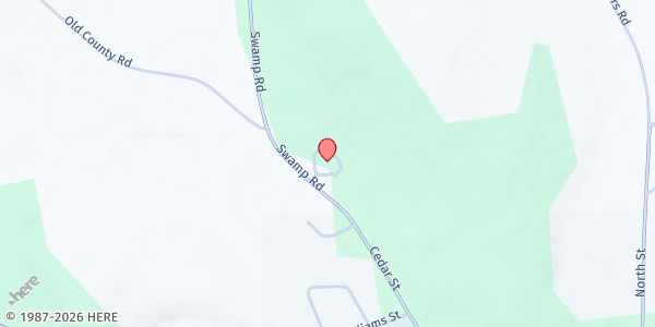 Map showing Morrisville Community Church Food Pantry at 3824 Swamp Road, Morrisville, NY