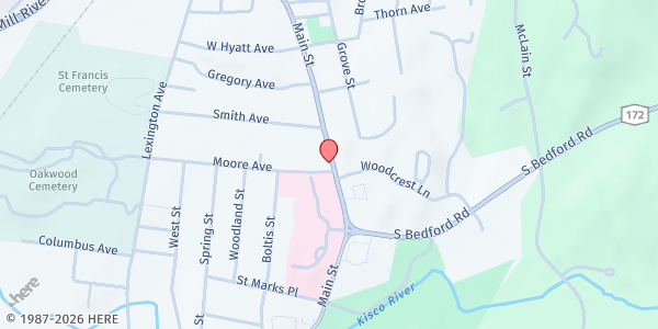 Map showing Mount Kisco WIC Office at 344 E Main St - Suite 105, Mount Kisco, NY