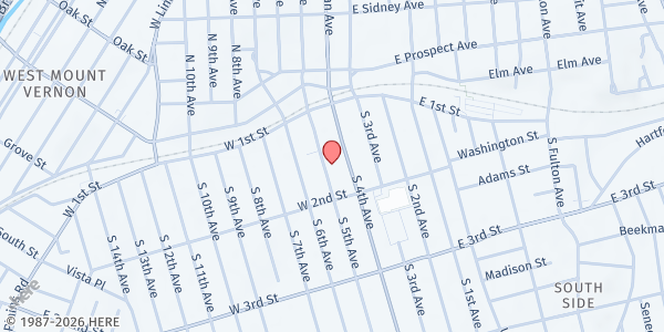 Map showing Life Profressive Services at 47 S. 5th Avenue, Mount Vernon, NY