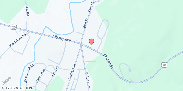 Map showing Nassau Resource Center at 15 Church Street, Nassau, NY