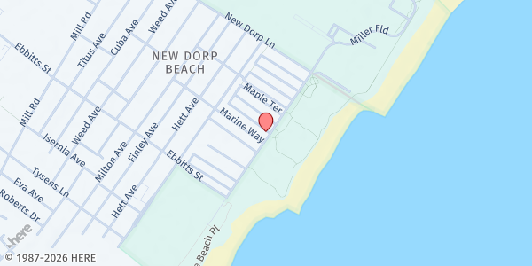 Map showing Project Hospitality @ Cedar Grove Ave at 99 Cedar Grove Avenue, New Dorp Beach, NY
