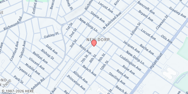 Map showing Everyone Eats SI - New Dorp at 88 New Dorp Plaza, New Dorp, NY