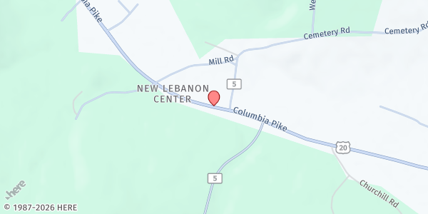 Map showing Charlie's Pantry at 732 US Route 20, New Lebanon, NY