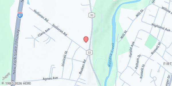 Map showing Operation Compassion Food Pantry at 20 Holloran Road, New Windsor, NY