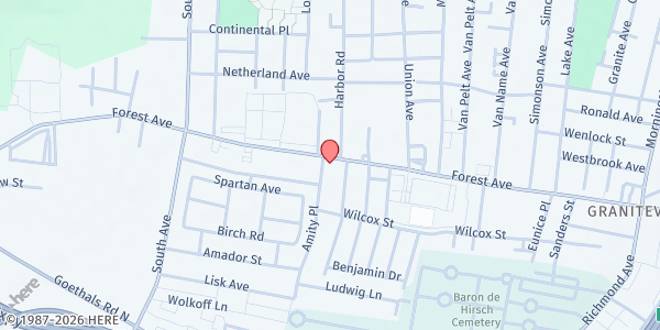 Map showing Forest Ave Community Fridge at 2142 Forest Avenue, New York, NY