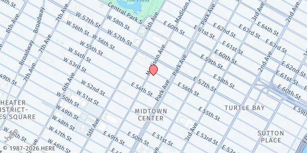 Map showing Grand Central Food Program, SONY Building at SONY Building, New York, NY