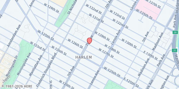Map showing Harlem Dowling at 2139 Adam Clayton Powell Jr. Blvd, New York, NY