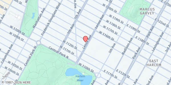 Map showing Project CREATE INC-ANTHONY HOUSE PANTRY at 73 Lenox Ave, New York, NY