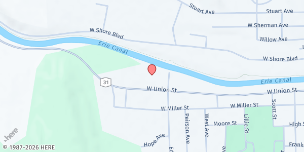 Map showing Newark SPCC WIC at 513 W Union St, Newark, NY