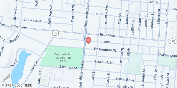 Map showing Sacred Heart Church - St. Mother Teresa Parish at 301 Ann Street, Newburgh, NY