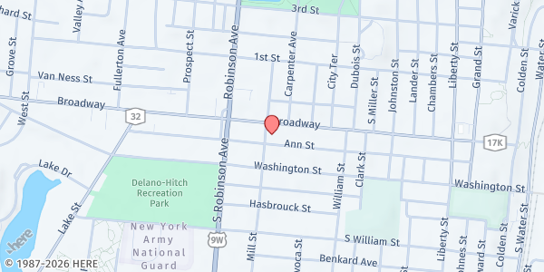 Map showing Shepherd's Kitchen - Church of the Good Shepherd at 271 Broadway, Newburgh, NY