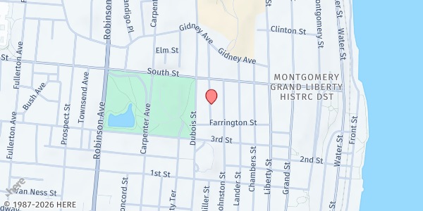 Map showing Soul Saving Station at 120 North Miller Street, Newburgh, NY