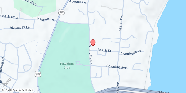 Map showing Union Presbyterian Church FP at 44 Balmville Road, Newburgh, NY