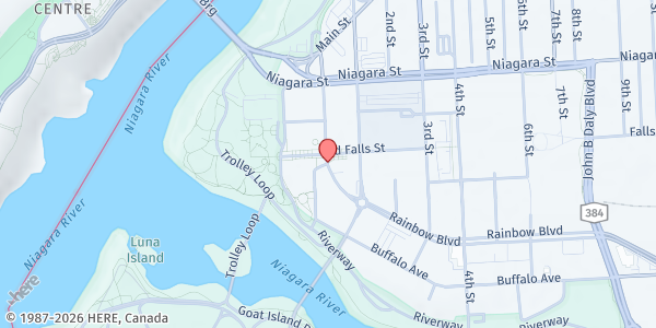 Map showing SINCLAIRVILLE FOOD PANTRY at 49 Sinclair Drive, Niagara Falls, NY
