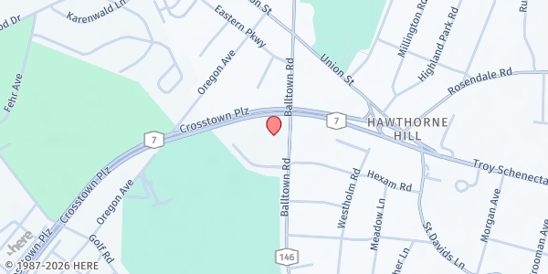 Map showing Villa Fusco Food Pantry at 955 Balltown Rd, Niskayuna, NY