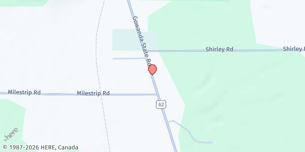 Map showing Bowman Farms Farm Stand at 11259 Gowanda State Rd., North Collins, NY