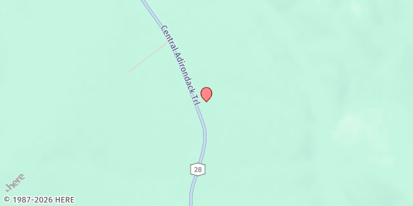 Map showing Johnsburg Food Pantry at 2718 State Route 28, North Creek, NY