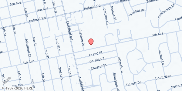 Map showing St. Anthony of Padua SVDP at 1025 Fifth Ave East, Northport, NY