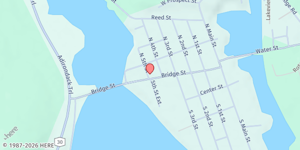 Map showing Fulmont - Northville at 511 Bridge St., Northville, NY