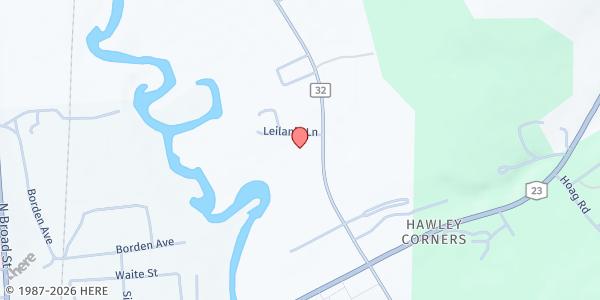 Map showing CCCC Roots and Wings FP at 105 Leilanis Ln, Norwich, NY