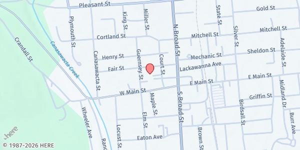 Map showing Chenango County Social Services - Norwich Office at 5 Court St, Norwich, NY