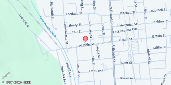 Map showing Greater Opportunities for Broome and Chenango Inc- Chenango Office at 44 W Main St, Norwich, NY