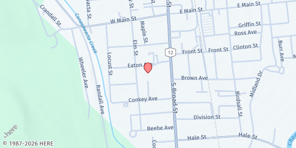 Map showing Norwich WIC - Eaton Center at 19 Eaton Ave - Suite 301, Norwich, NY