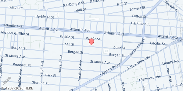 Map showing PS 178 Farm Stand at 2163 Dean Street, Ocean Hill, NY