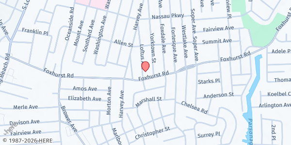 Map showing Arca de Salvacion at 2637 Lostus Avenue, Oceanside, NY