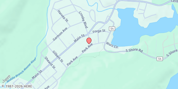 Map showing St. Bartholomew's Food Pantry at 103 Crosby Blvd., Old Forge, NY